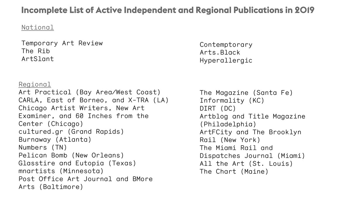 jamesxmcanally's tweet photo. My print-only essay "Dependent Publications: Art Publishing Presents and Futures" prompted by the rapid closure of independent art publications has been republished by @artpractical on the unfortunate occasion of their own uncertain future. https://t.co/kgNJemX1mJ https://t.co/53hXOw7GsY