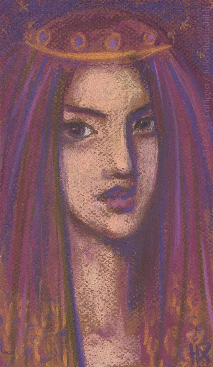 clipsocallipso's tweet photo. Work for Rainbow marathon from Dina Kalinkina on FB - "Purple veil". Soft pastels on paper, 13 x 23 cm. Available.
#RainbowChallenge #quarantineartclub #purpleart #imaginaryportrait #pastelpainting #illustrationart https://t.co/6qYqnwQMzm