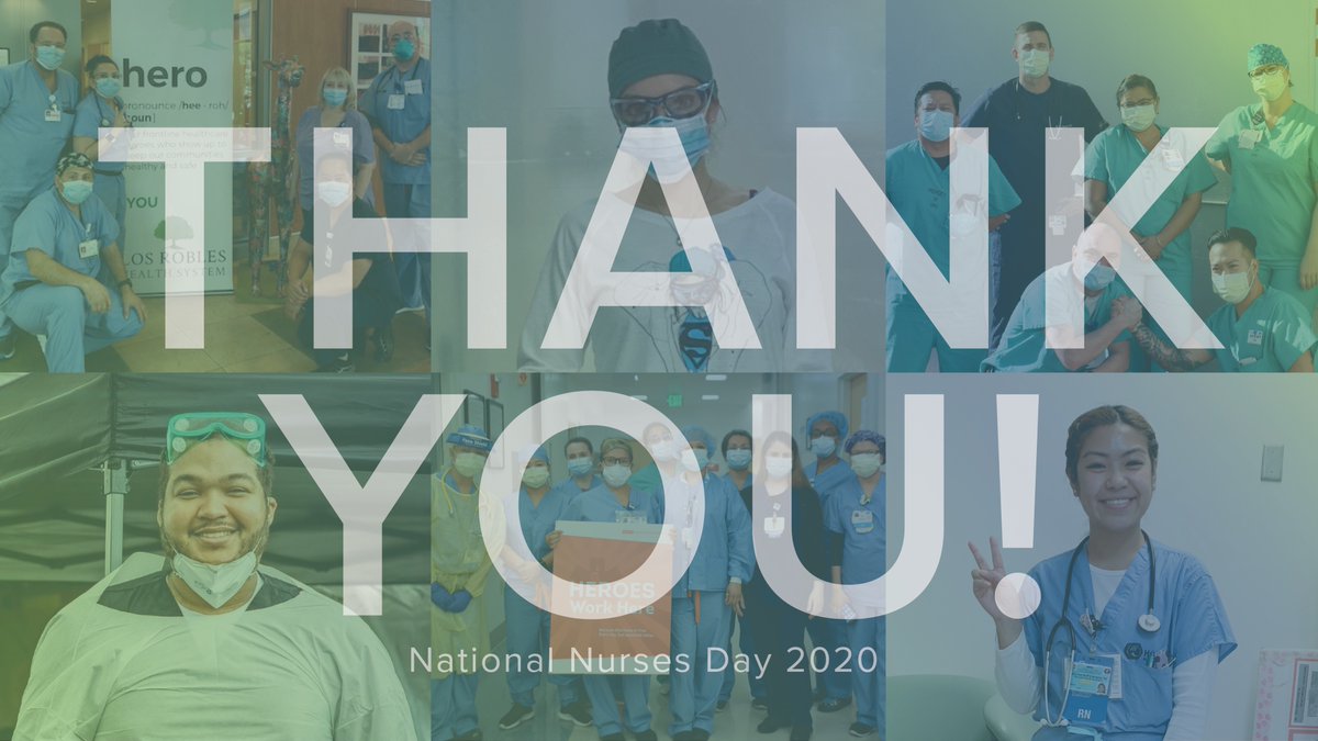 SoCalHospitals's tweet photo. There are no words to express our gratitude for our nurses working the front lines. Their dedication and commitment does not go unnoticed. Today and every day, we salute you for your service to our communities. #NationalNursesWeek https://t.co/UcMl7prxQy