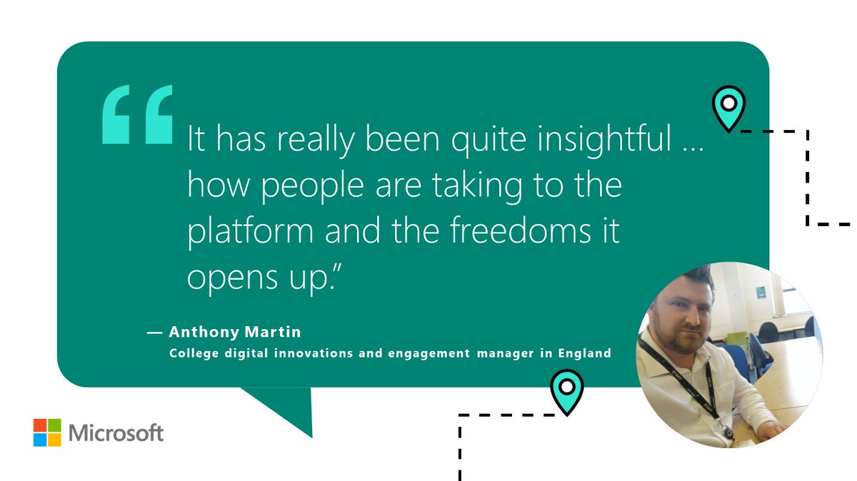 MicrosoftEDU's tweet photo. Read how this digital innovations &amp; engagement manager at Exeter College rolled out a #RemoteLearning strategy for 8,000 students to minimize learning disruptions and how he’s using this strategy to inform the future of learning at his institution. https://t.co/vic2MIh4cX https://t.co/flC81NntyS