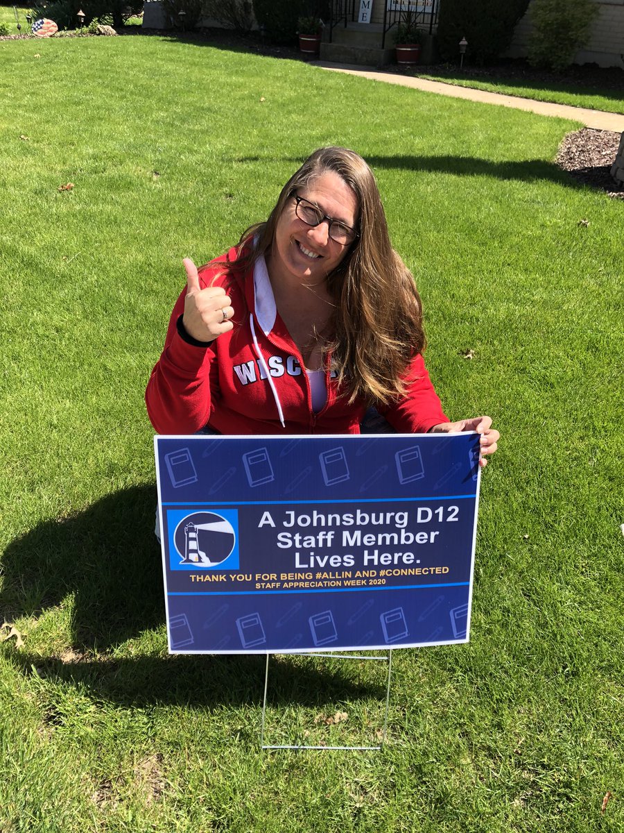 KimWolff19's tweet photo. #RedForEd  #D12connected #D12allin Thank you @JohnsburgSD12  for the sign!  Love it ❤️❤️ https://t.co/cXdsnTh7cF