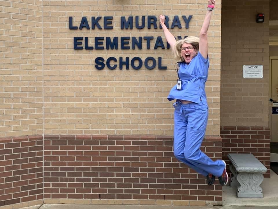 Nurse Kim brings so much more to our school than just her medical knowledge.  She is positive, kind, and encouraging to all she encounters.  We are so thankful she is an #LMESRockStar.   #Pridein5  #NationalNursesDay