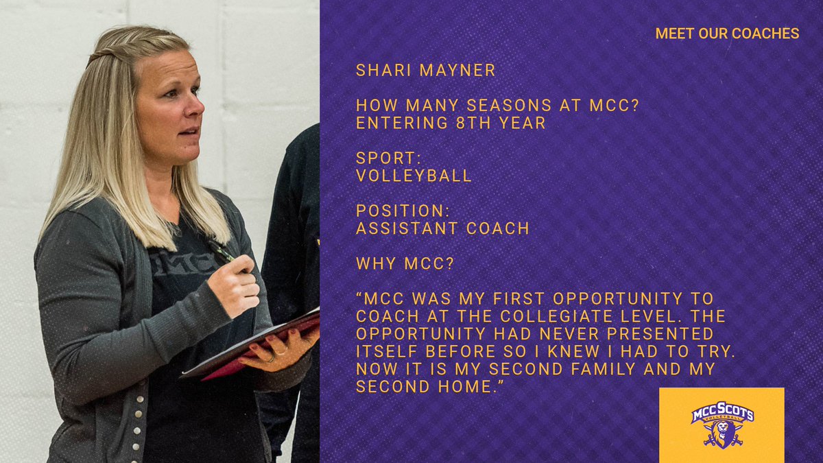 Meet Coach Shari! #scotsvball #scotsfam #njcaa #njcaavb