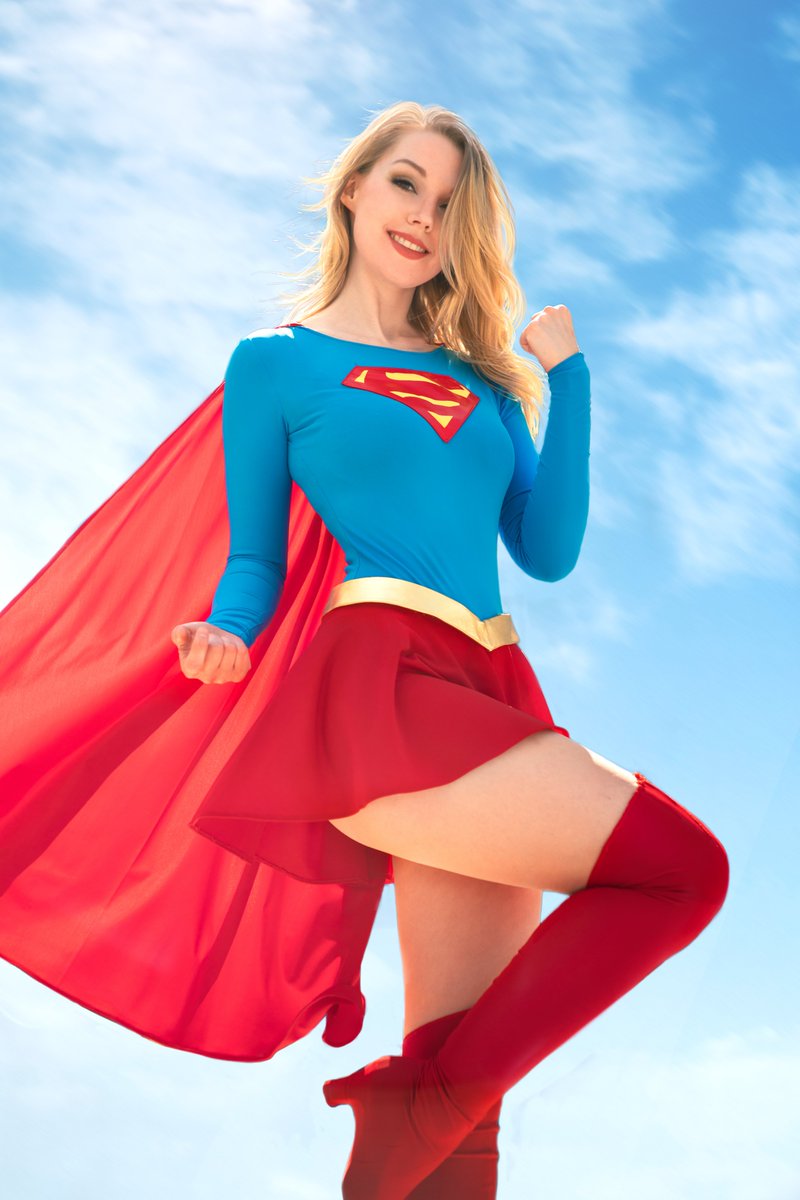 Lie_chee's tweet photo. Not all heroes wear capes - but some do.

Photos by @smweissbach 
#Supergirl Cosplay by me https://t.co/9vbfNPkUQz