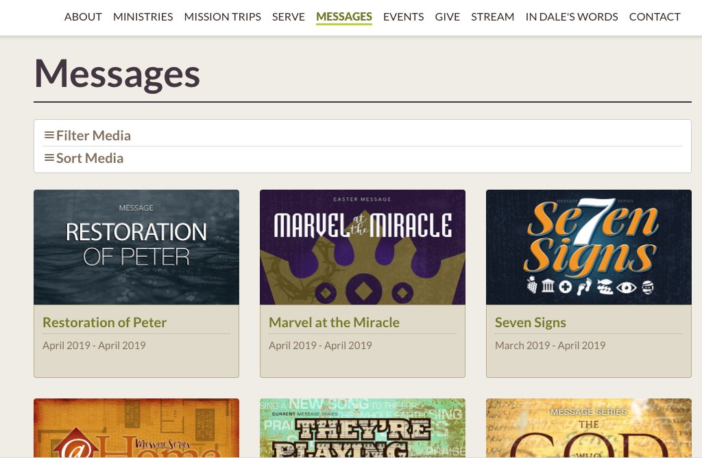 onlinecfc's tweet photo. Do you want to watch a message from earlier this year? Or last year? Or the year before? Or the year before that....?

You can find an archive of weekend messages on our website. Just click on "Message" on the top menu. You can watch them, listen to them, or download the audio. https://t.co/Op0rJkctQB