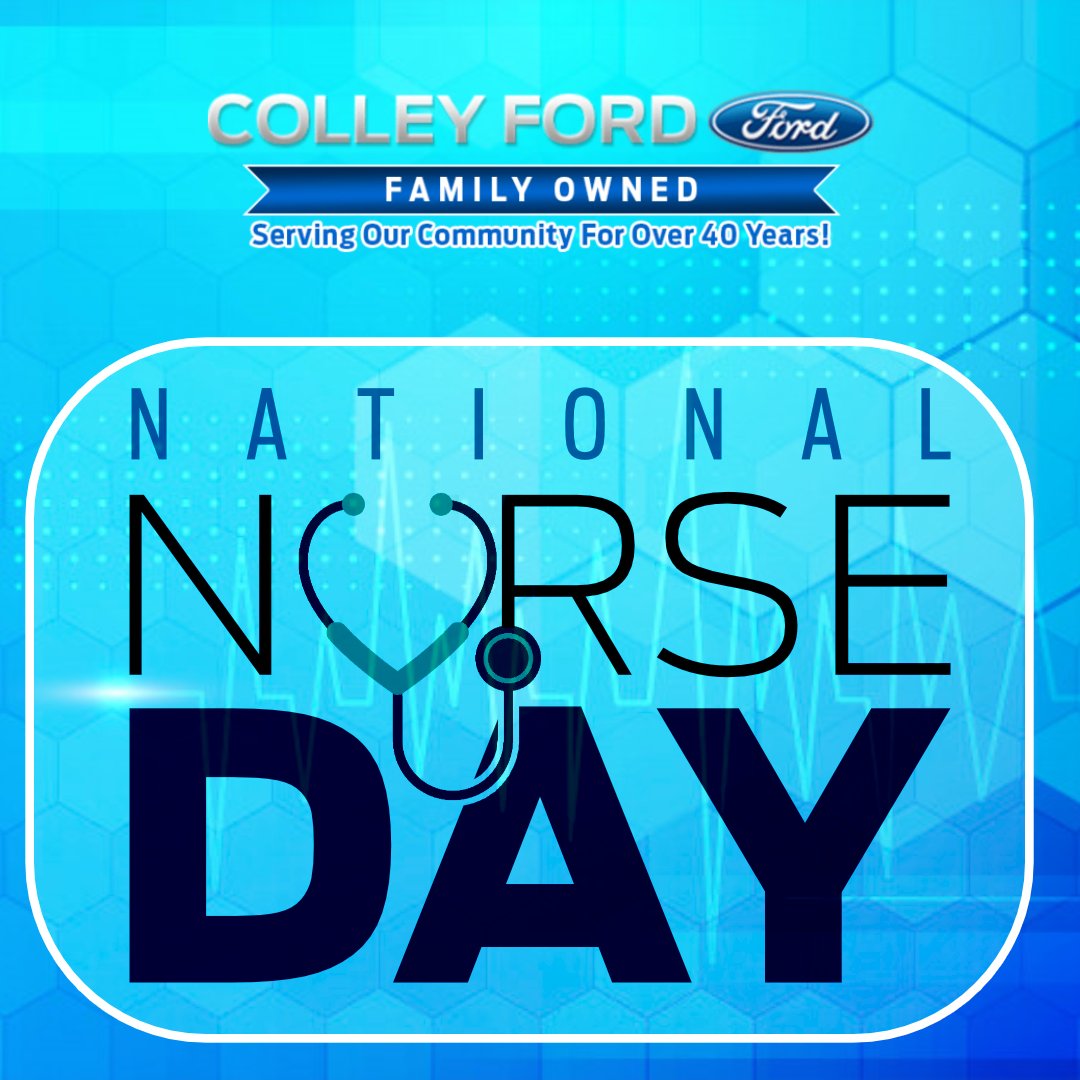 ColleyFordCA's tweet photo. 👩‍⚕️👨‍⚕️ Happy National Nurses Day! We are deeply grateful for all of the healthcare workers who are working tirelessly to help keep our communities safe. 🙏 THANK YOU! #colleyford #nurses #thankyou https://t.co/zADfQfOkLB