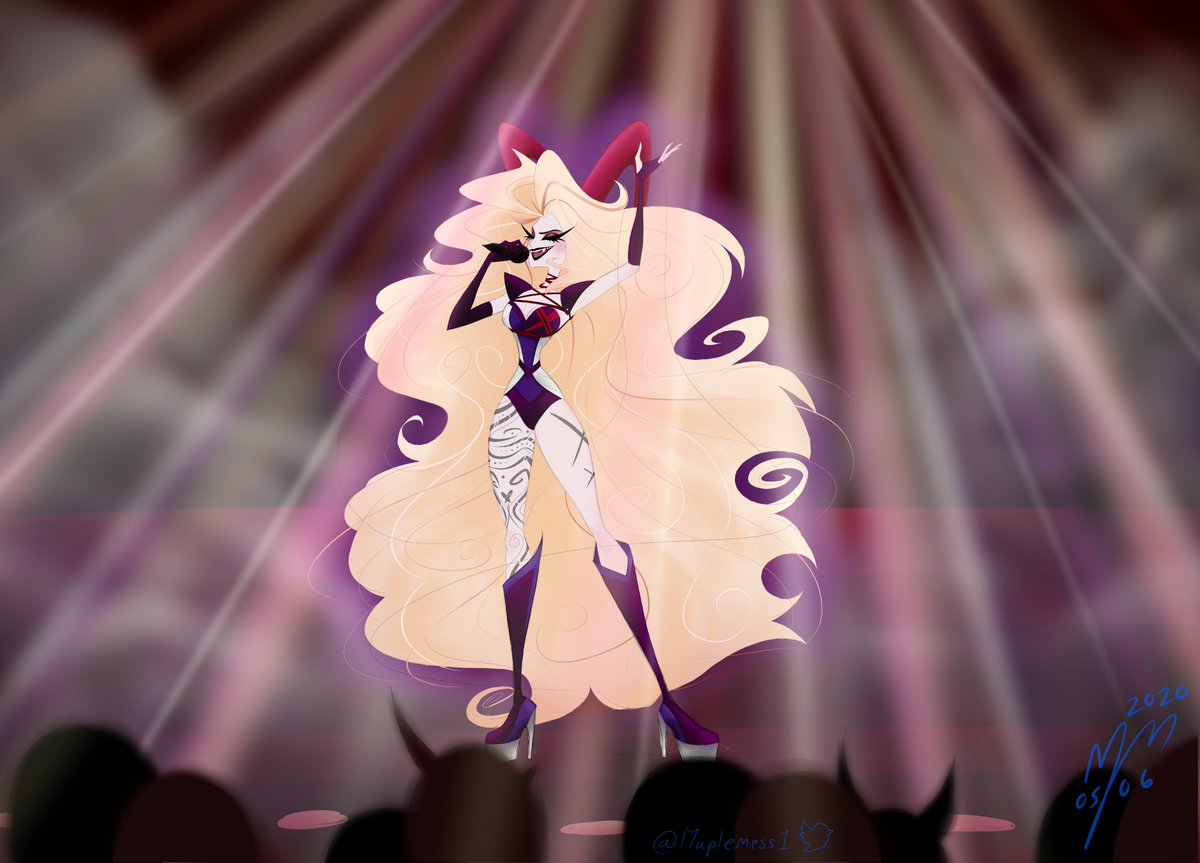 Maple_Mess's tweet photo. Somebody said Lilith was a singer, so I thought: why not rock?
also just wanted to practice smoke.
#HazbinHotel #HazbinHotelFanart #hazbinhotellilith #lilith #lilithmagne #Queenofhell #Quarantineartclub #HazbinHotelLucifer #HazbinHotelcharlie #charliemagne
#maplemess https://t.co/WqoazBef1x