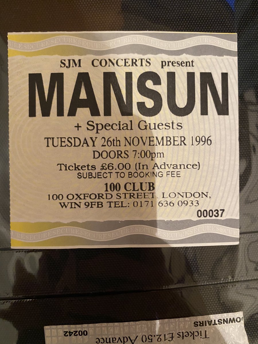 Tredders123's tweet photo. @SpectralHeron 5 tickets stubs away and 24years https://t.co/TxAIAuFOKE
