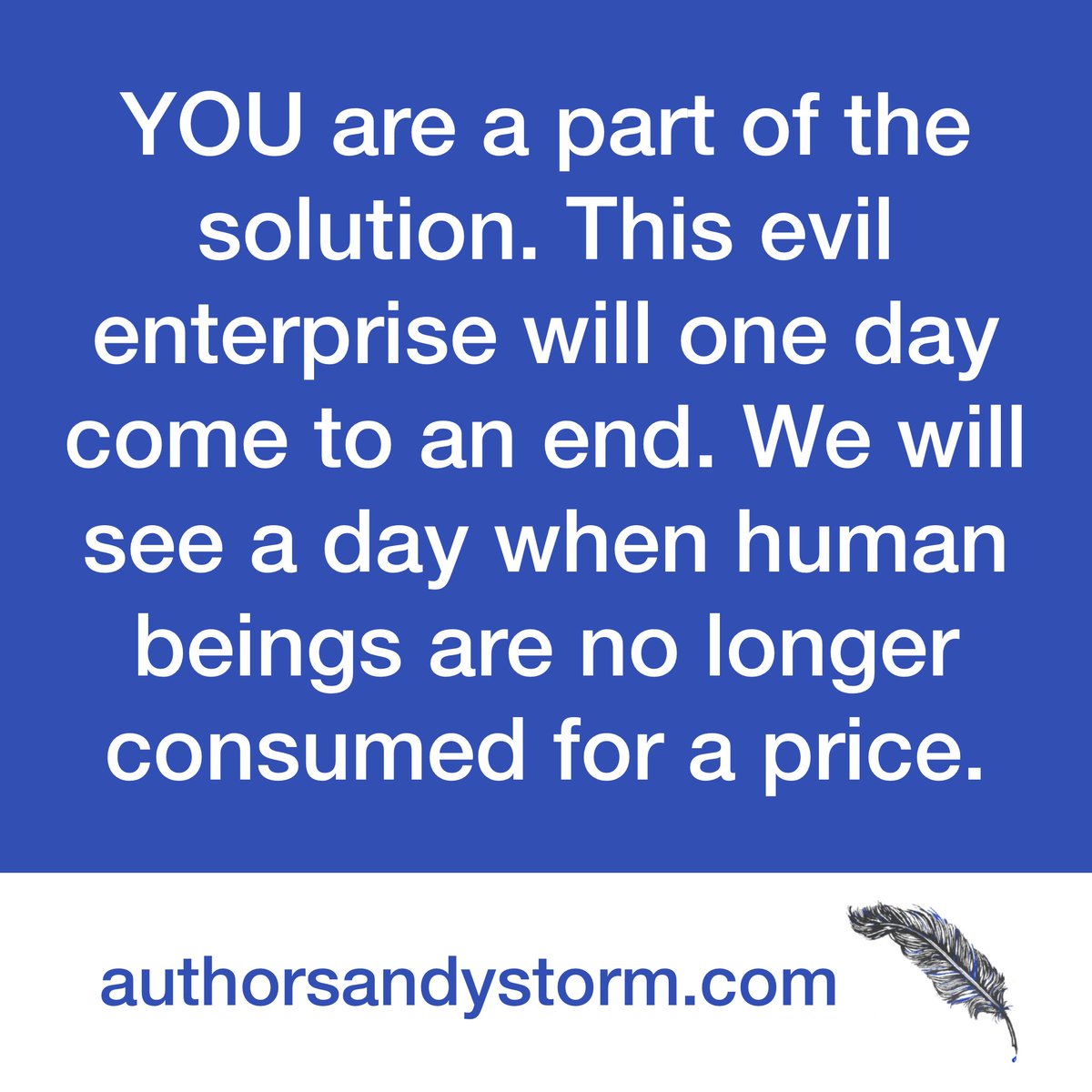 SandyStorm0077's tweet photo. We are ENDING human trafficking, not fighting it. π #authorsandystorm
#endhumantraffickingβ
#endhumantraffickingnow
#endhumantrafficking
#humantraffickingawareness
#sextrafficking
#itendshere
#modernslavery
#endslavery
#humanrights
#counterhumantrafficking
#crushingevil https://t.co/9obDO4U5AN