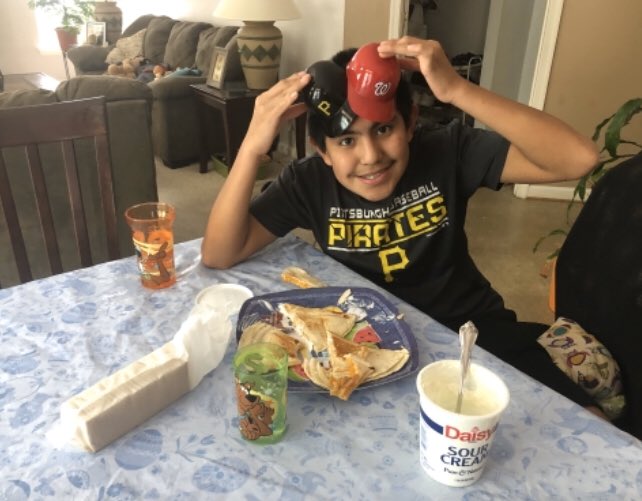 A_Street_Bruins's tweet photo. Today we started a brand new segment to our ZOOM class called Cooking With Carranza! Students learned how to make quesadillas! 🧀Students were challenged to then make one! #Gettingcheesy #AStreetStrong! @PWCSNews @SEPTAPWC https://t.co/asjFrmj1Ju