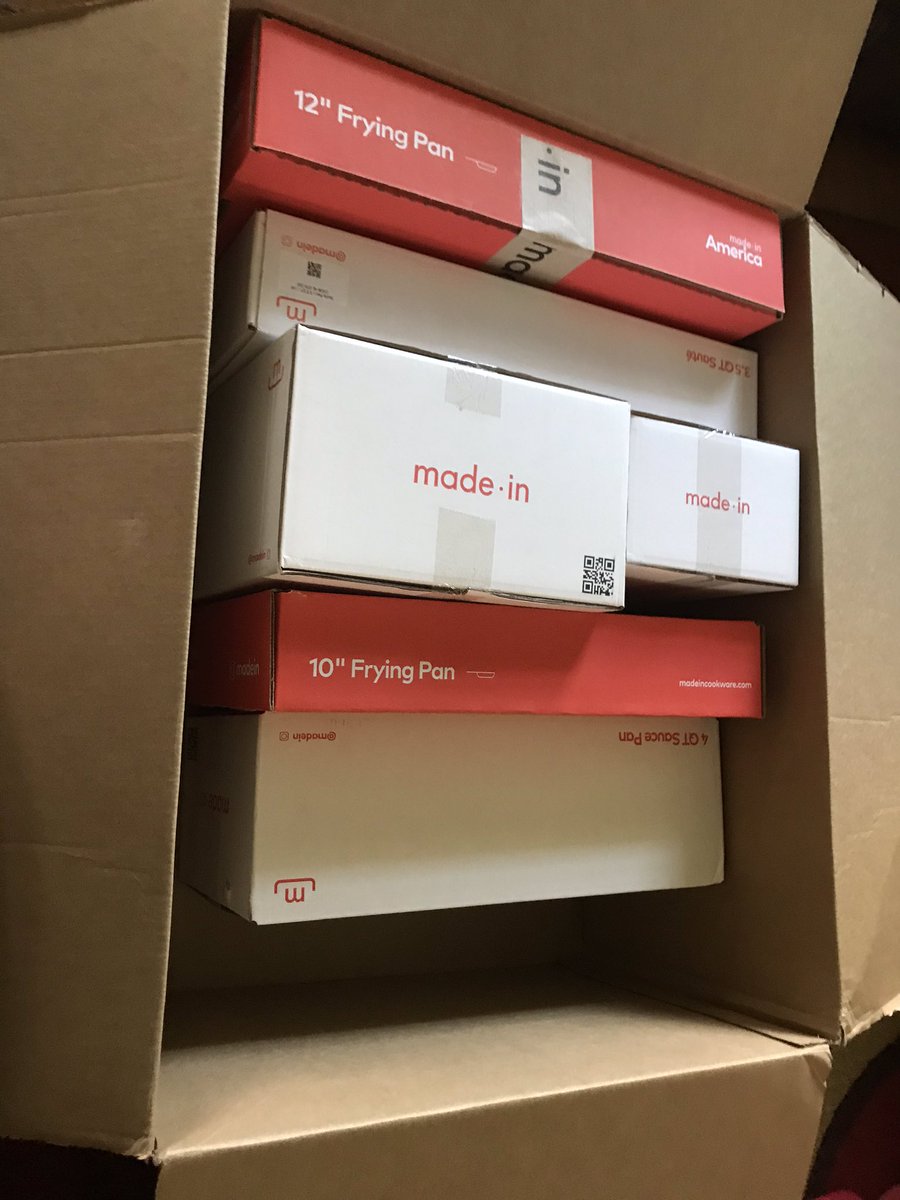 OUFootballFan85's tweet photo. @madeincookware received our #MadeInCookware today!! Excited to start cooking with quality pans!! https://t.co/d5ruWtrG0j