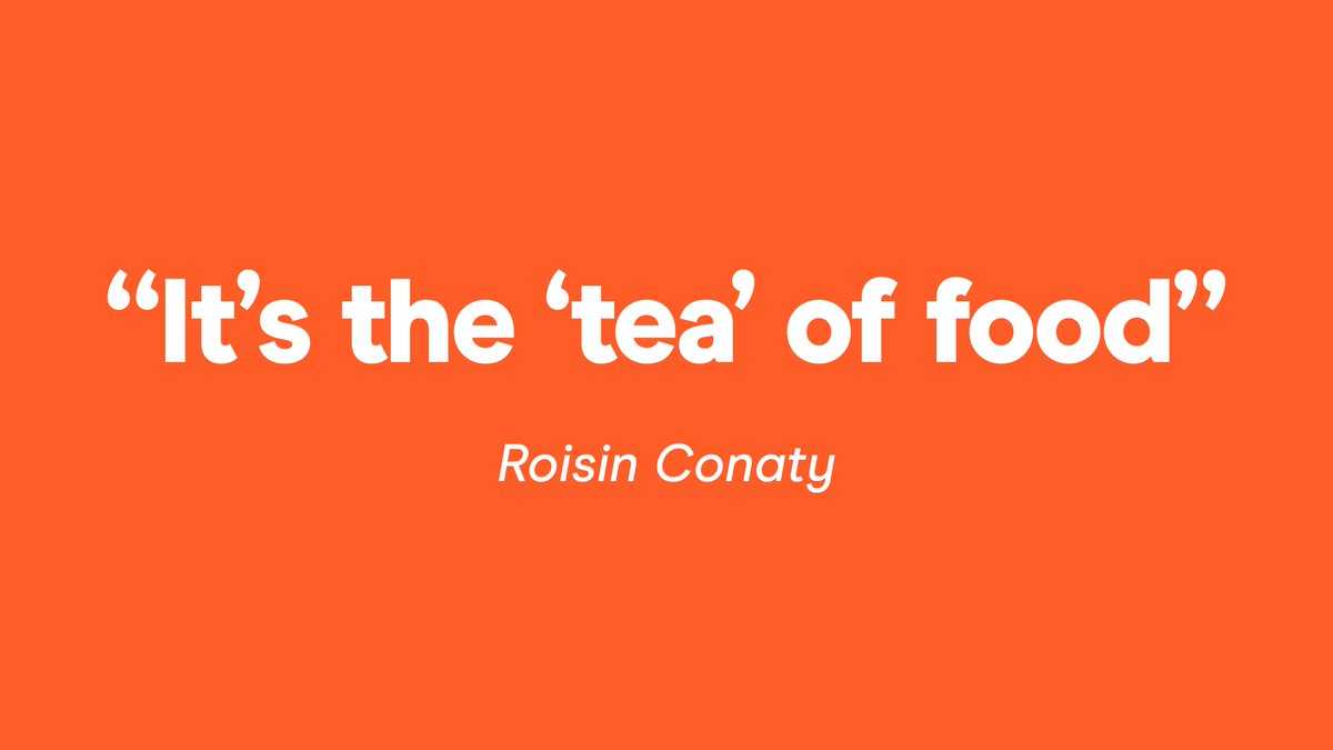 nocontxtoffmenu's tweet image. “It’s the ‘tea’ of food” – Roisin Conaty @Roisinconaty @EdGambleComedy @JamesAcaster @OffMenuOfficial #nocontext #offmenu #offmenulive