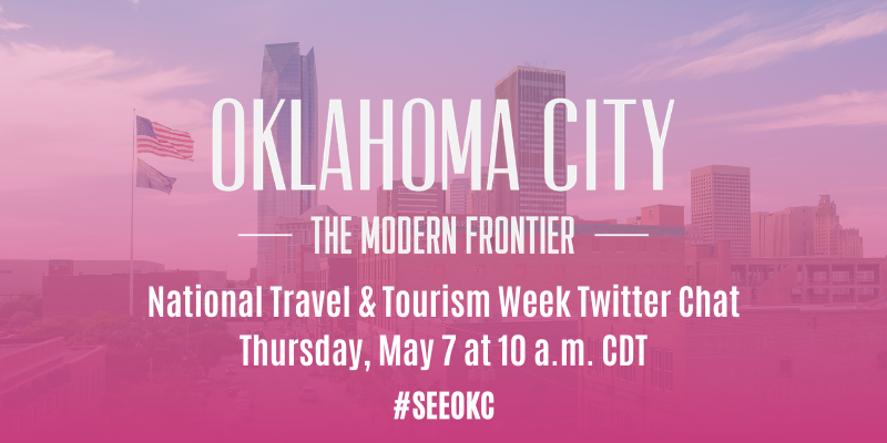 Join us Thursday, May 7 at 10 a.m. for our #NTTW20 Twitter Chat! We can't wait to talk about everything there is to see, do and eat in Oklahoma City! #SeeOKC #SpiritofTravel