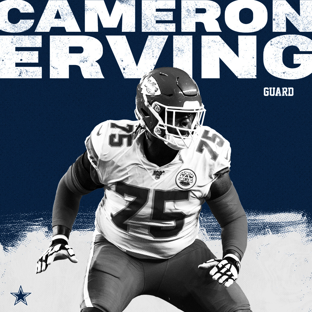 dallascowboys's tweet photo. The #DallasCowboys have agreed to terms with veteran lineman, Cameron Erving.

MORE: https://t.co/hsA88oMuLv https://t.co/v5THjBflop