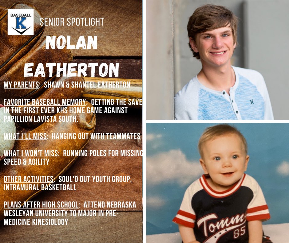 BaseballKearney's tweet photo. 2020 KHS Baseball Senior Spotlight https://t.co/7QgKryjA3r