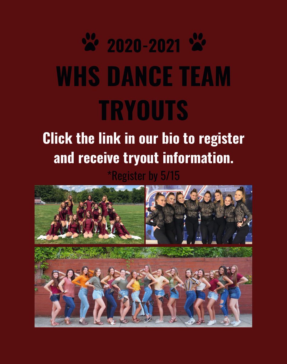 2020-2021 Tryout information can be found in our bio.