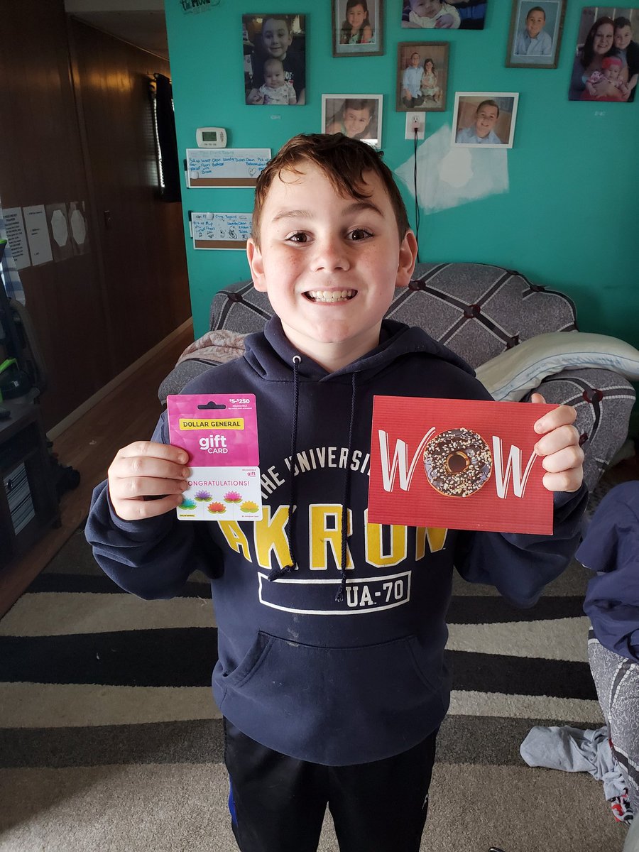 TaraHeaton9's tweet photo. Tye was so excited to get this in the mail today he worked so hard on this project https://t.co/hgnYTdBNTk