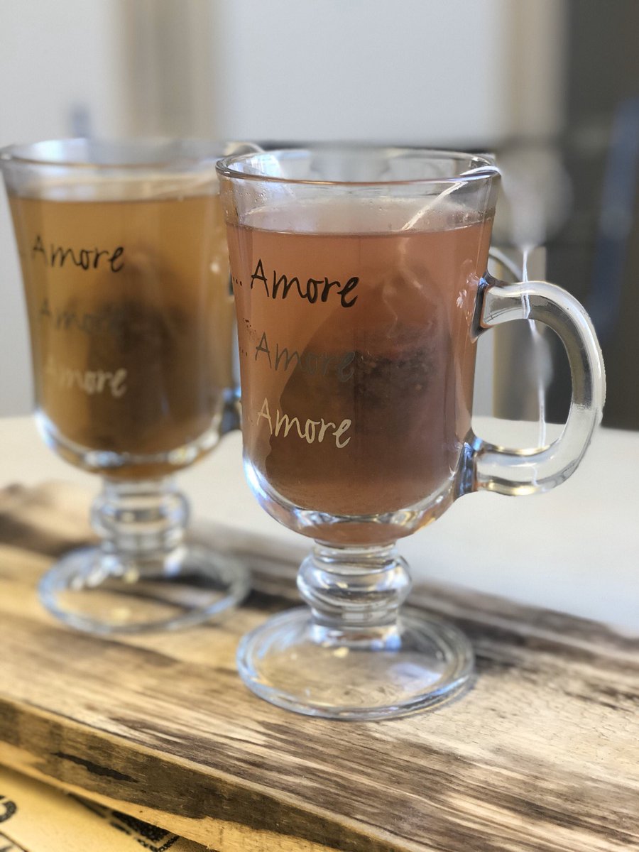 A little fun with #cacaotea this afternoon... a sour (but pleasant) cranberry-hawberry-cacao tea on the right, and on the left: a maple-sweetened cacao tea with cocoa beans, maple sugar &amp; chunks of maple chocolate. Both different but offering a nice afternoon pick-me-up. #tea