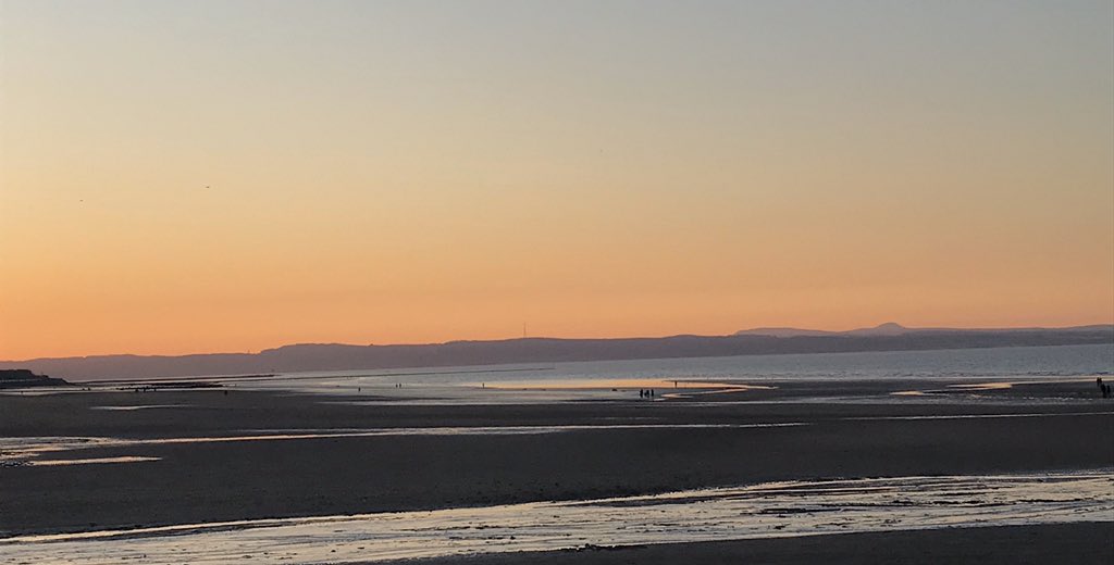 Later than normal socially distant walk today, rewarded with this beautiful view