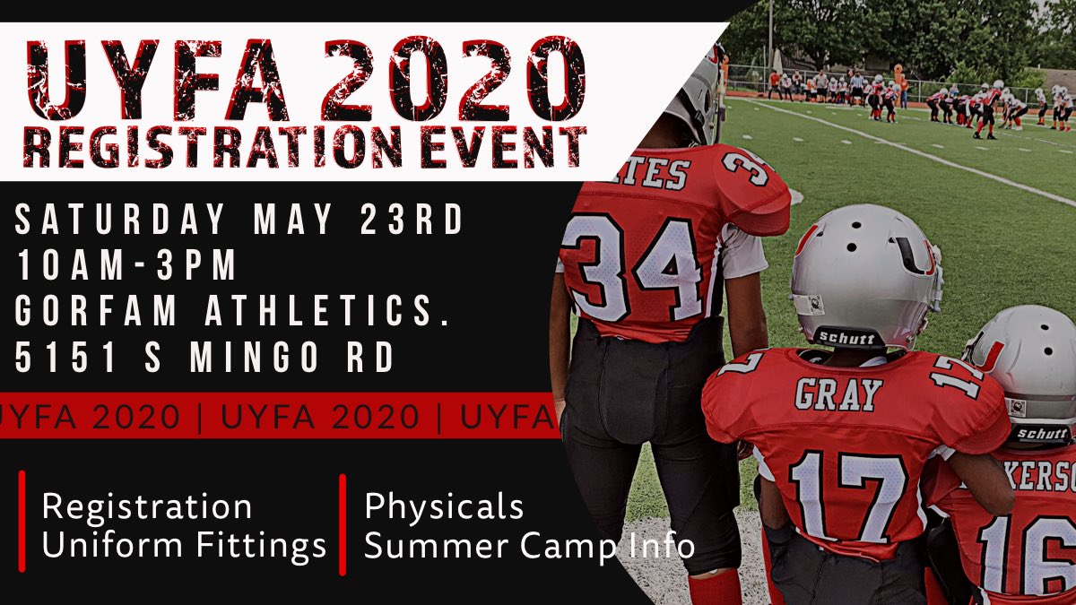 Mark your calendar!

2020 Registration Event
May 23 10a-3p
Gorfam 51st &amp; Mingo