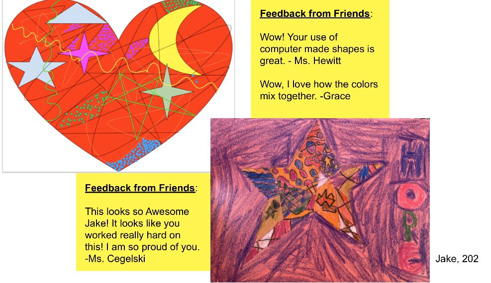 s2ab0z's tweet photo. 3k-2 artists created bright, patterned work inspired by @romerobritto ! Sharing some of the masterpieces, but also appreciating our M.S. students &amp; @42Q_MotivatED teachers who took the time to give feedback! #PSMS42QFamily #TeacherAppreciationWeek #mshewitt @carlyann115 https://t.co/qX9DcKVrGU