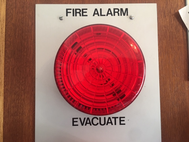 18/ If the evacuate light starts going then, well... I think that happened once during all my time and we all poured out into the car park in the middle of Bush House.