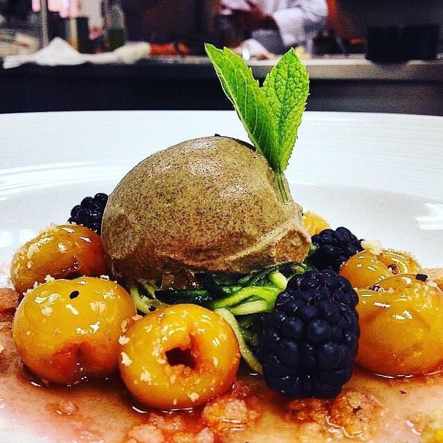 ChefZare's tweet photo. Maybe not your typical dessert
😉🍴
All I know it was just delicious & I served it at my previous restsurant & the result was successful.
#cucumber
#sekanjabin
#icecream
#cherrycompote
#creative
شايد دسر مورد انتظار شما نباشه ولي هيچ چيزى را از دست نميديد با امتحان كردنش https://t.co/B5wBh6lJF1