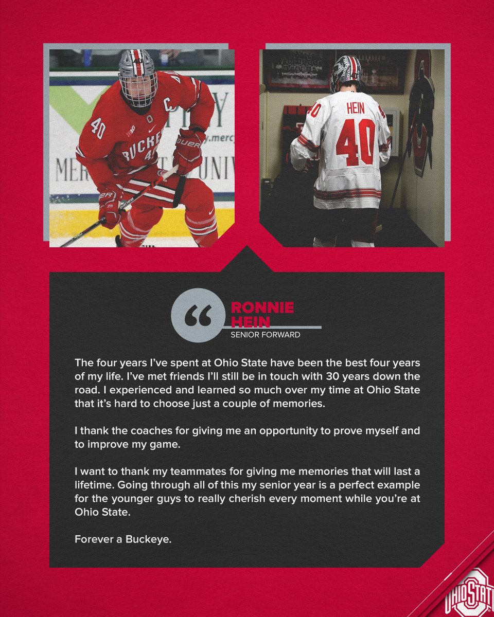 OhioStateMHKY's tweet photo. 𝐹𝑜𝓇𝑒𝓋𝑒𝓇 𝒶 𝐵𝓊𝒸𝓀𝑒𝓎𝑒

- @ronniehein, Captain, 2020 Senior and new #OSUGrad 

#GoBucks #BuckeyeForLife https://t.co/36PQXdNyiP