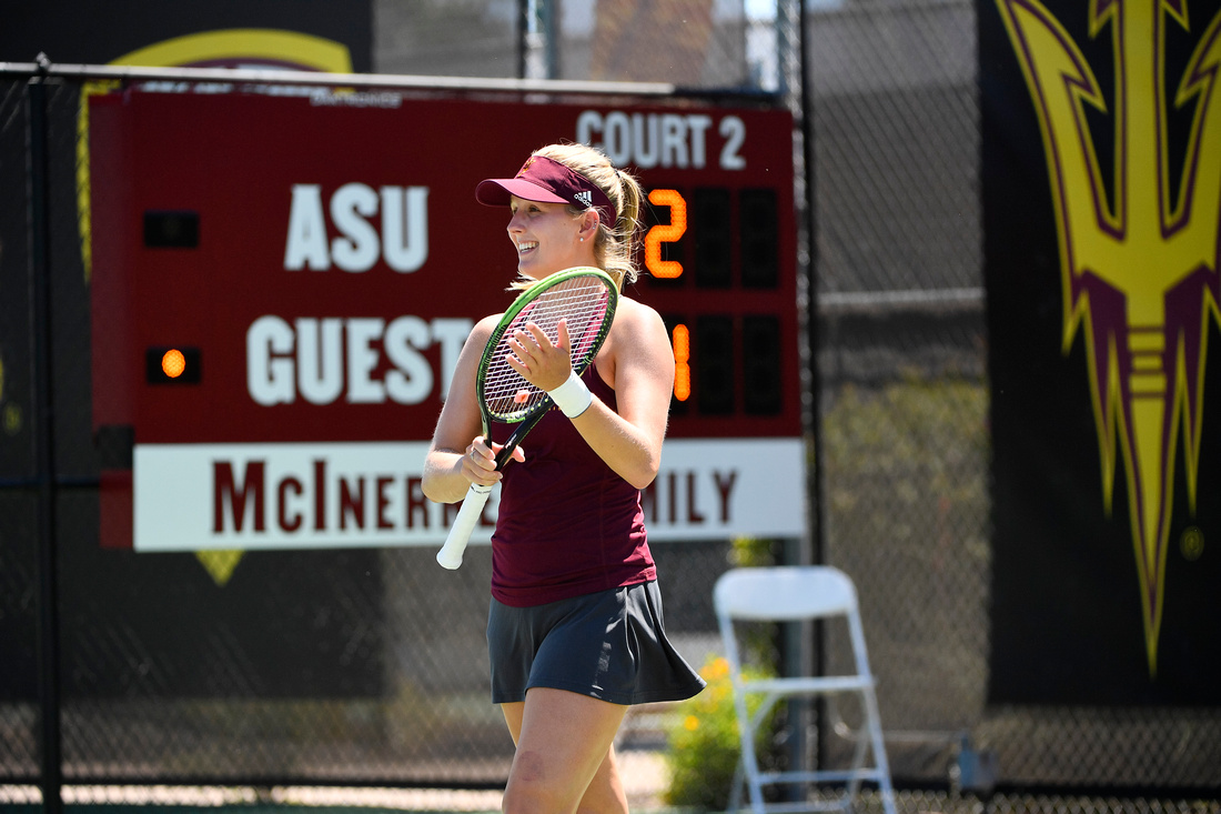 sundevilwtennis's tweet photo. We'd just like to take a second to recognize our two seniors, @SammiHampster and @savslaysman!

We know you two are #Set4Success in your next endeavors! https://t.co/aTLQ1qISkd