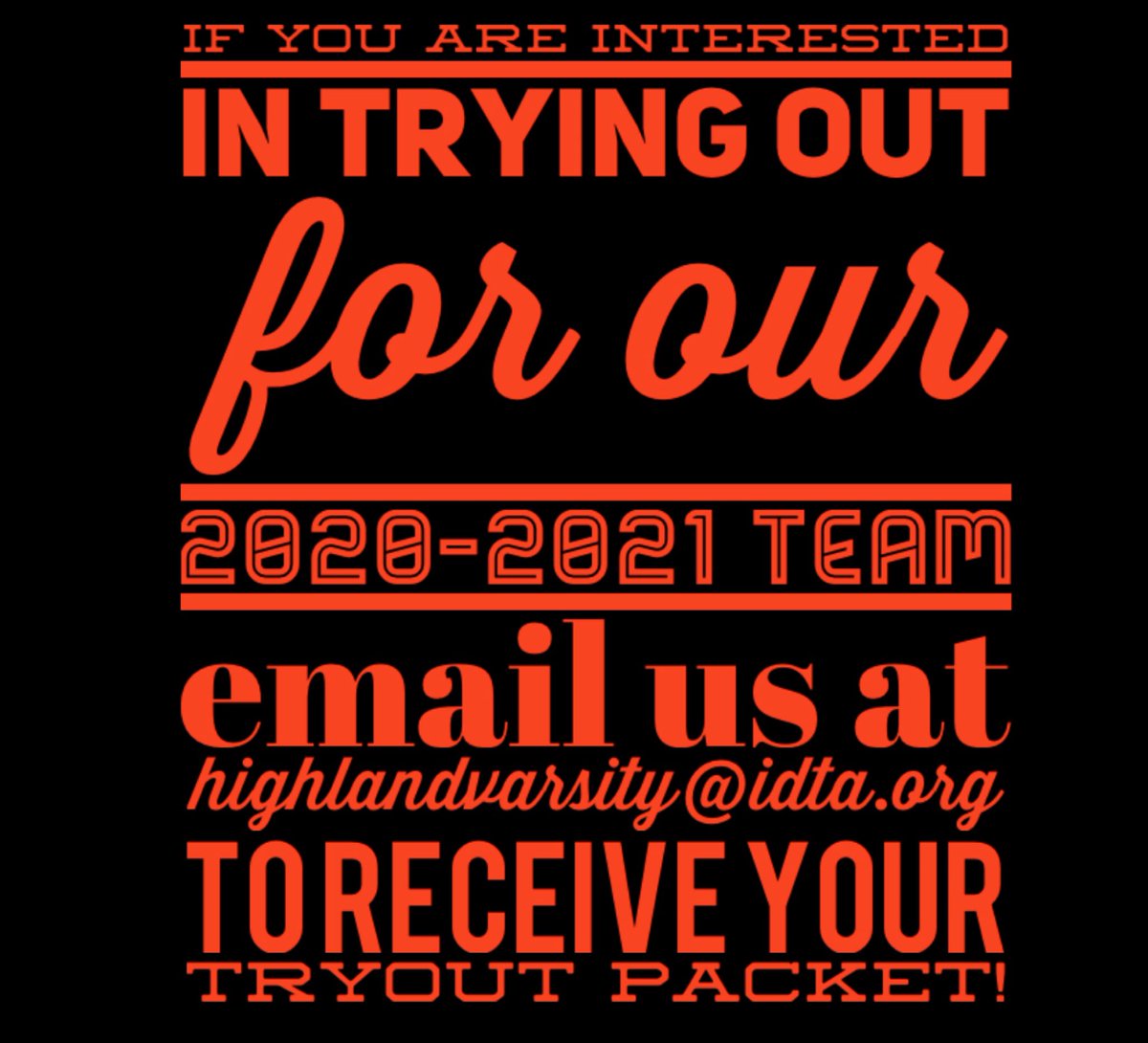 HHS_Dance_Team's tweet photo. It’s time to start preparing ���️🖤 https://t.co/dn2e1vSdln