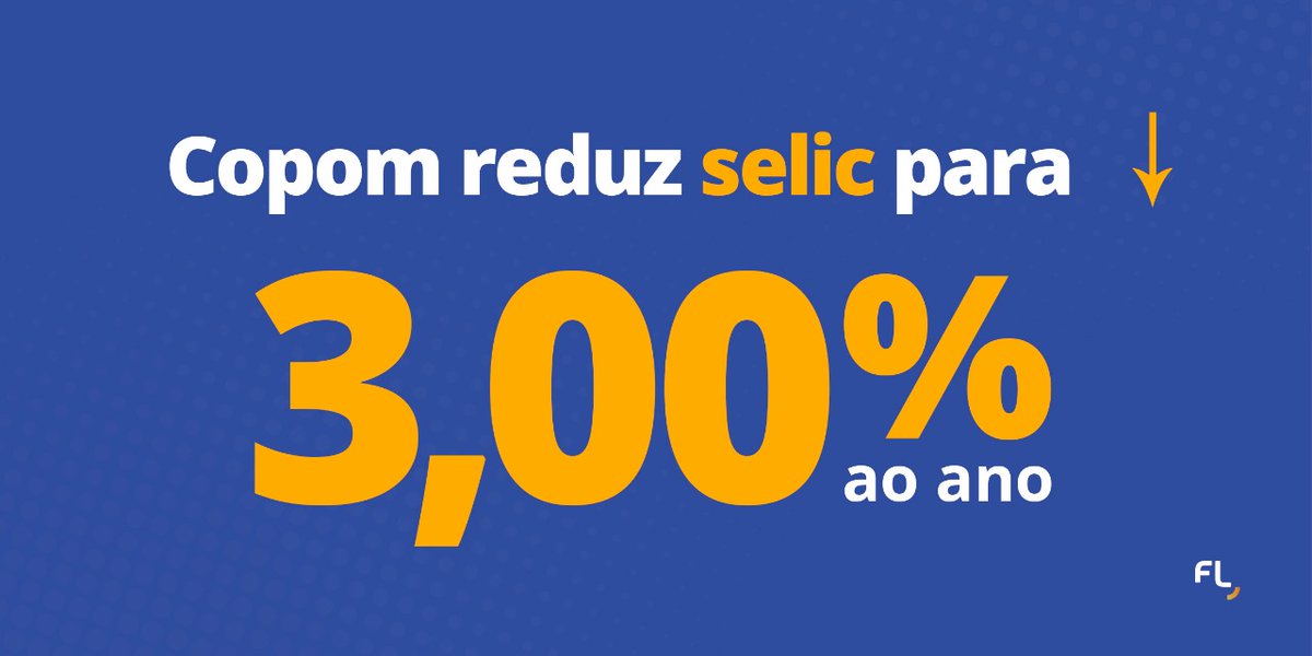 Fliperapp's tweet photo. Comitê do BC cortou a taxa de juros em 0,75 p.p., de 3,75% para 3,00% a.a.

"Para a próxima reunião, condicional ao cenário fiscal e à conjuntura econômica, o Comitê considera um último ajuste, não maior do que o atual, para complementar o grau de estímulo necessário..." #fintwit https://t.co/vEjdmVn9vJ
