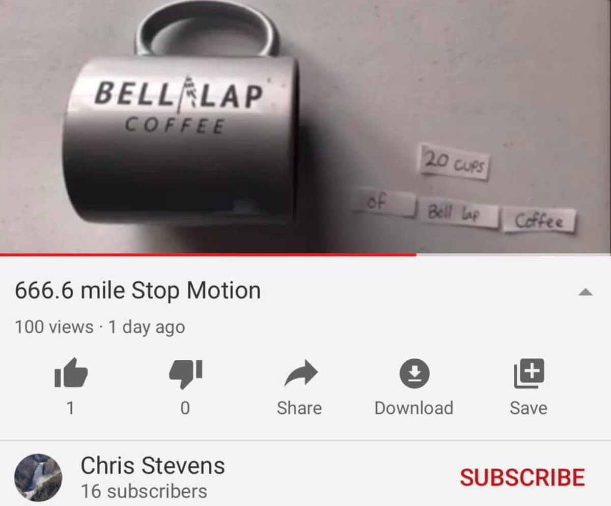 Check out this cool stop motion video from one of our awesome customers, Chris Stevens! We love that Bell Lap Coffee keeps you fueled, ride on Chris! 
youtu.be/LwSDbjtqnWQ @ 1:07 🚲 ☕️