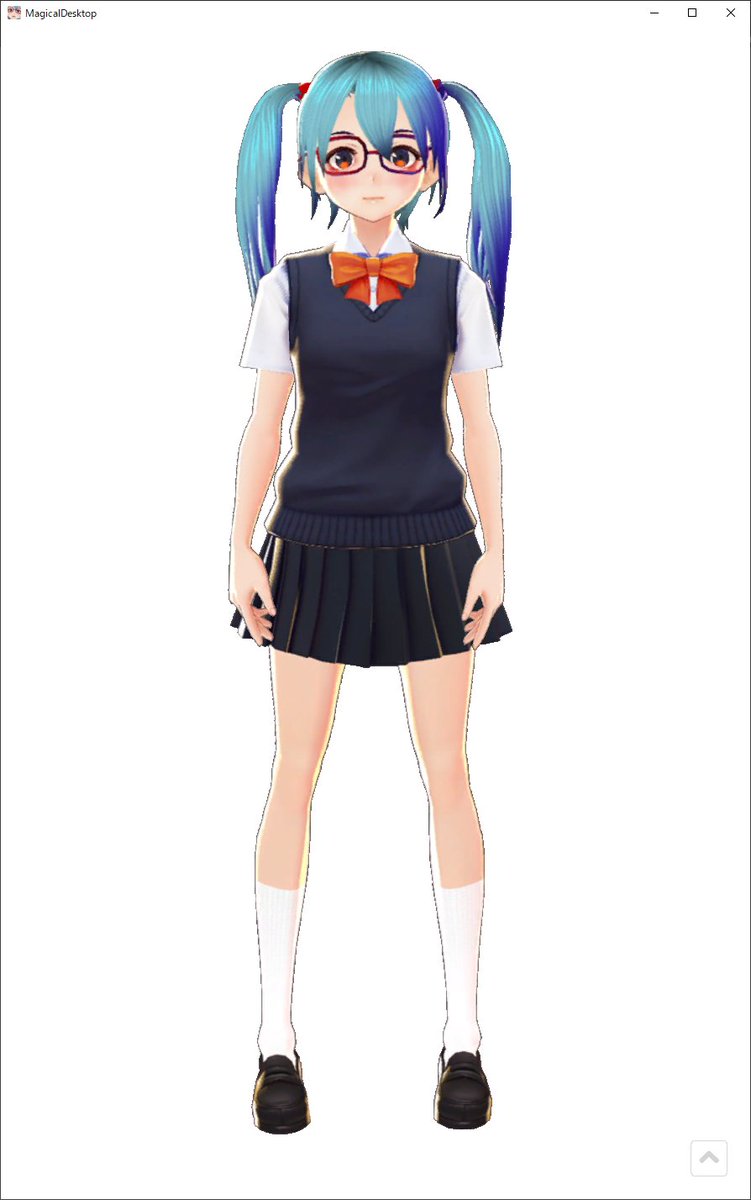 m_sigepon's tweet photo. 勿論、「まじかる☆ですくとっぷ」対応(VRM)
#256fes #VRoid #3D #3Dmodelng #gamedev #MagicalDesktop https://t.co/q7y9oDxpkn