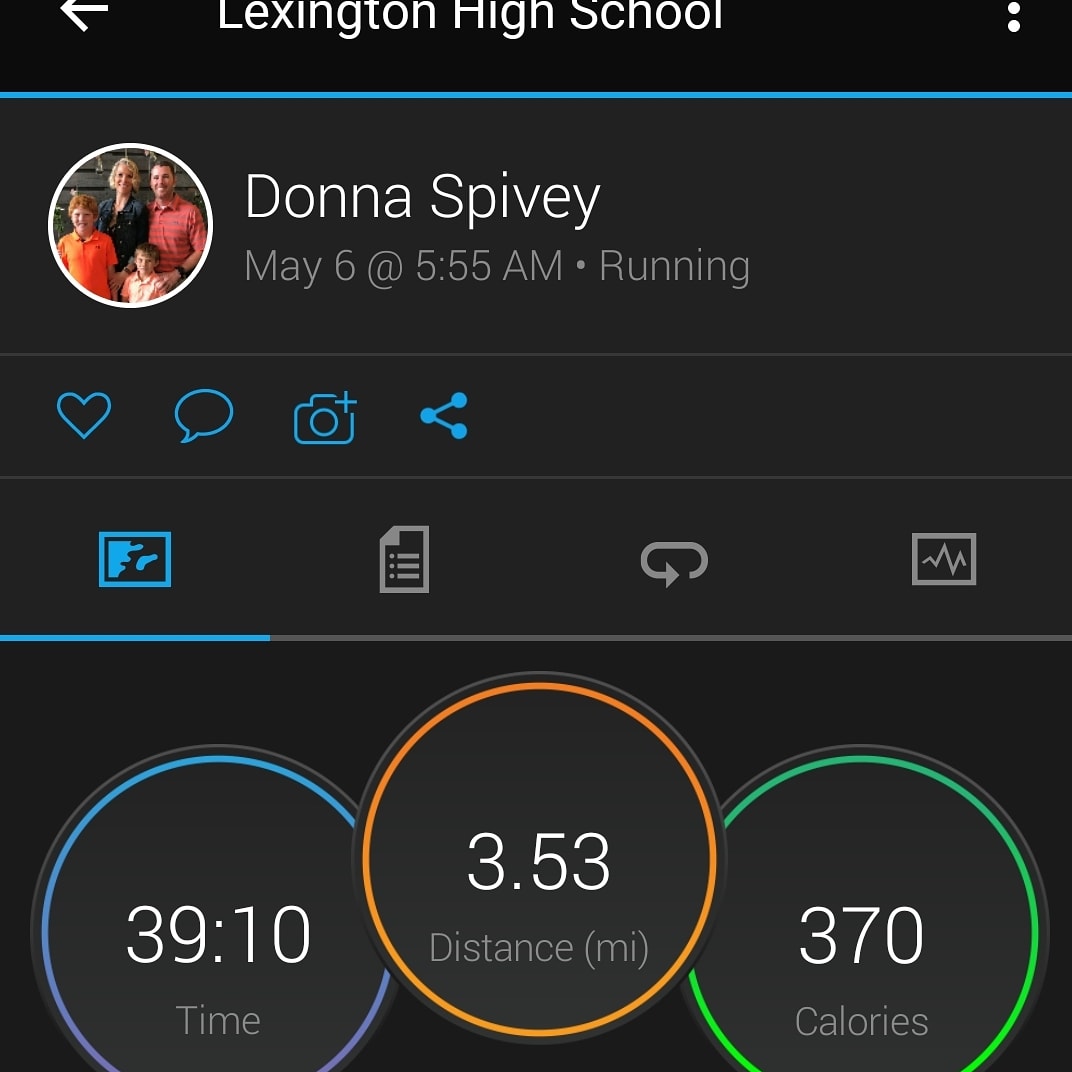 DonnaSpivey8's tweet photo. Another 3.5 this morning for a total of 10.16 for my 50K May Challenge.  #50KMayChallenge #DoingitforMrsKatie #KissMSGoodbye https://t.co/PqGd4zQdXw