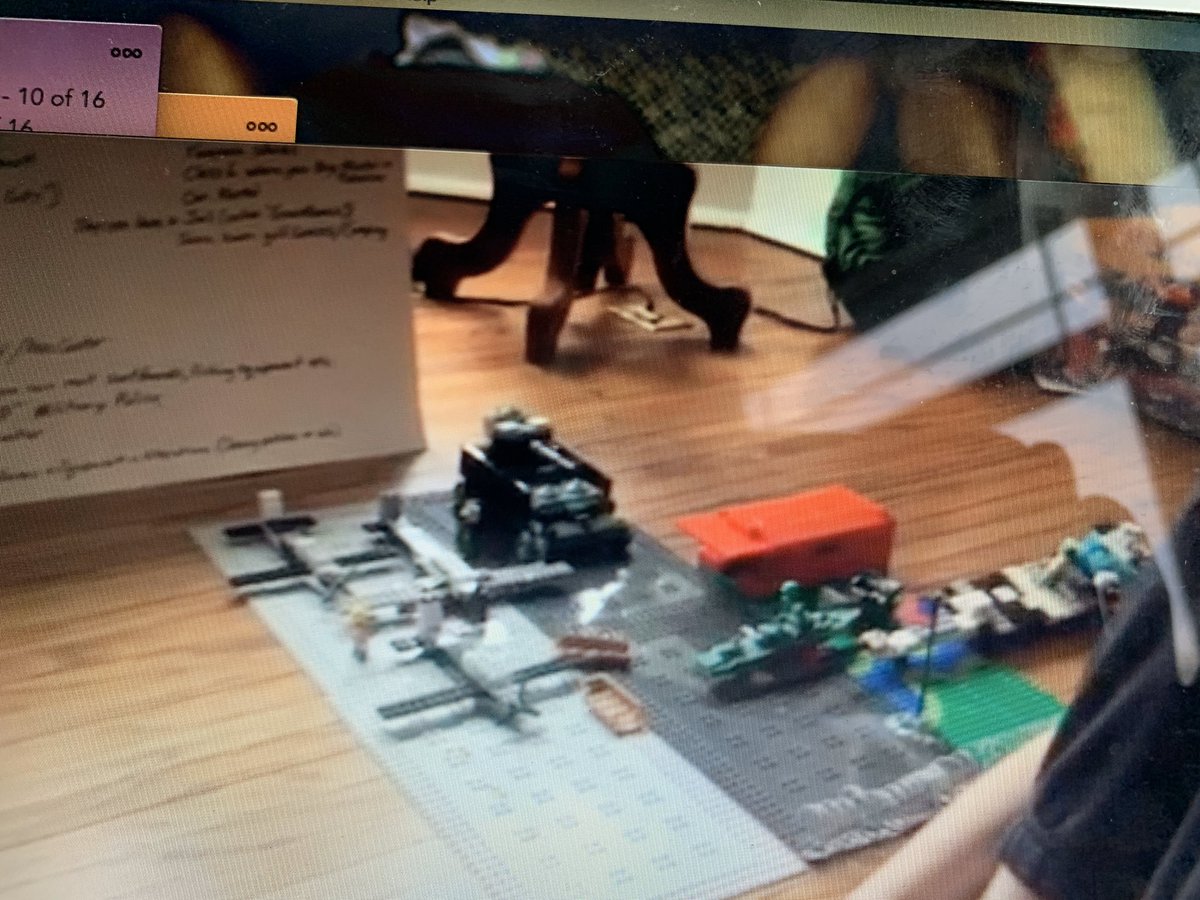 I just watched a movie Jake sent me teaching me facts about military bases. He also made this great model of his community!