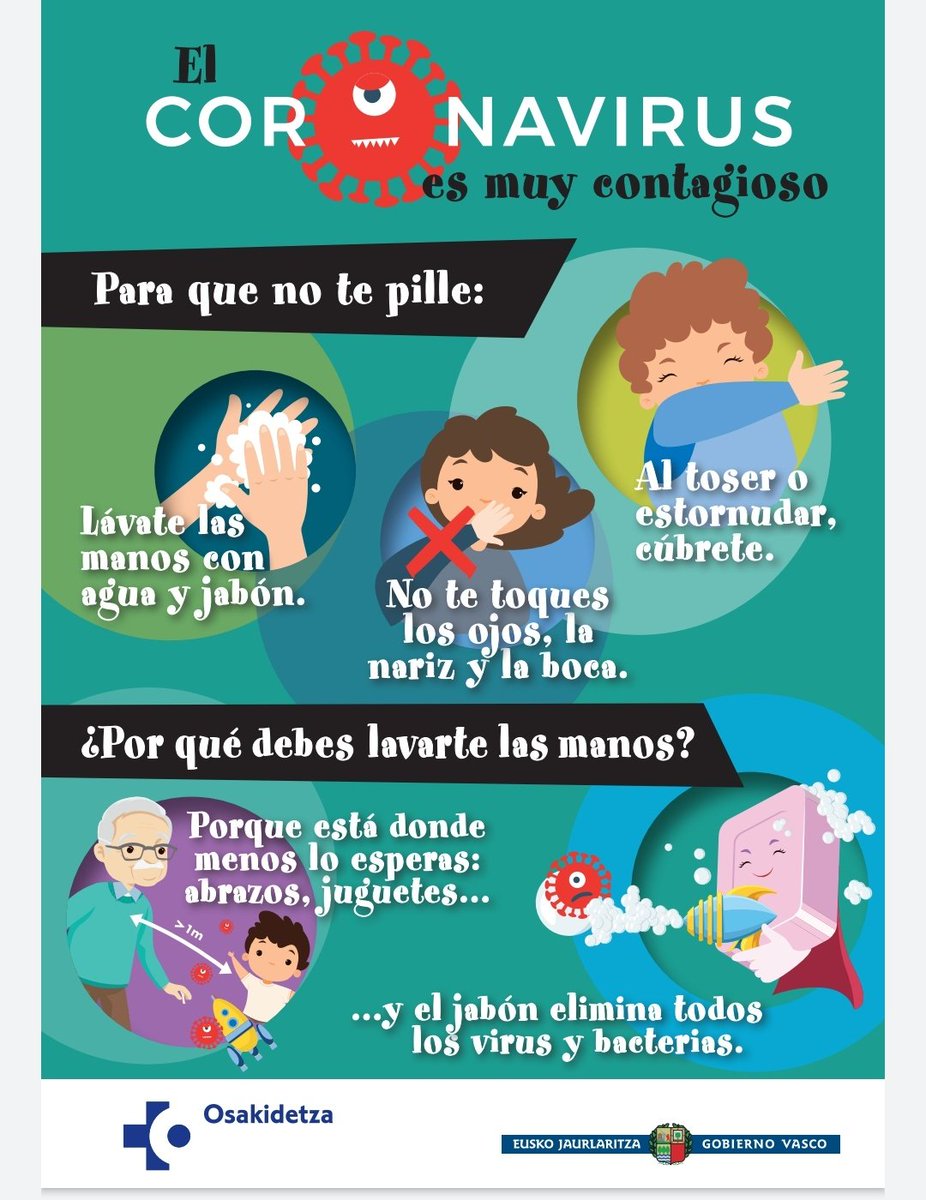 Información para compartir con los más txikis.

#osakidetza #errenteria #noskiliburudenda #yomequedoencasa #etxeangaude