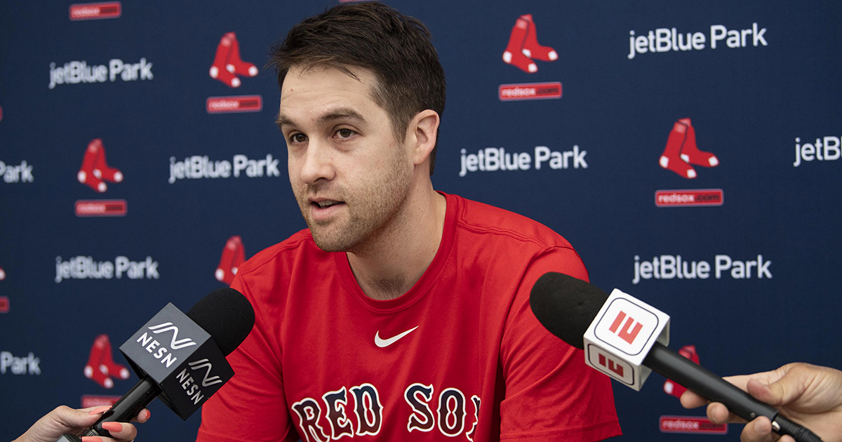 theScore's tweet photo. Red Sox's Collin McHugh: MLB should allow players to opt out of 2020 season. https://t.co/kT1qTDYrRI https://t.co/uyVDkrUqQb
