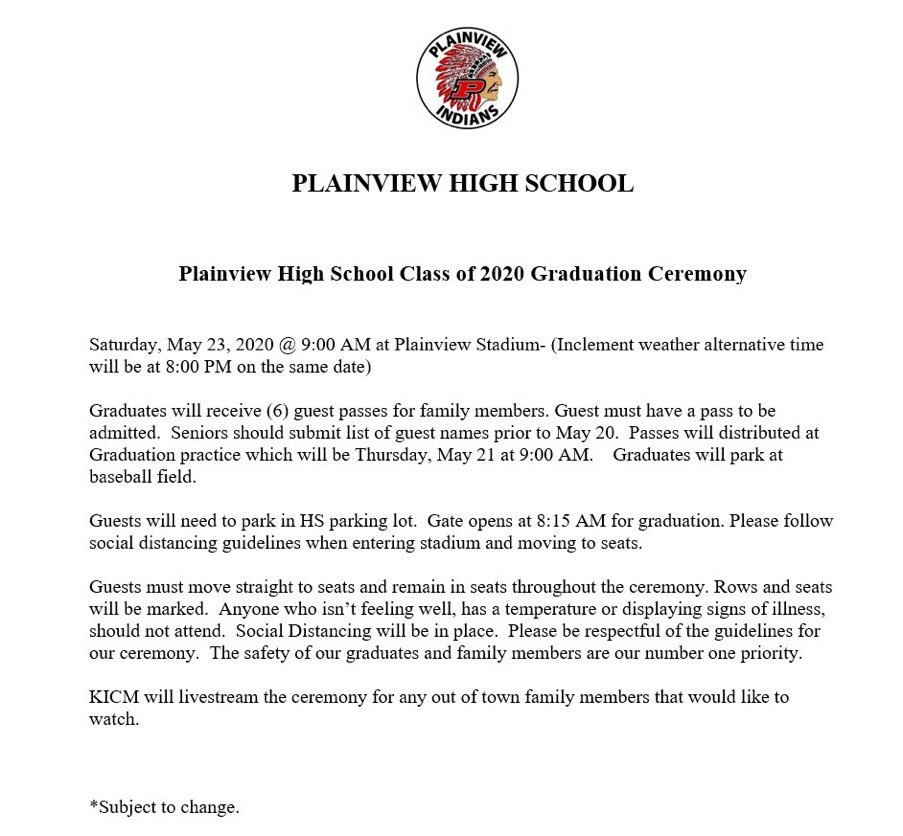 PHS Class of 2020....👀