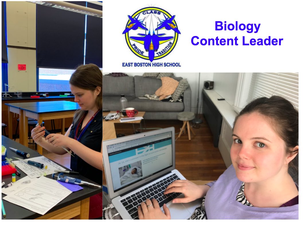 <a href="/ebjets/">East Boston High</a> Biology Teacher <a href="/oj_julia/">Julia OJ</a>, Ms. O-J, as her students call her is busy leading our new Biology curriculum development when she is not on google meets with her students! Ask her about her new lessons on Sickle Cell! 💛💙✈️✨💫#TeacherAppreciationWeek <a href="/EdVestors/">EdVestors</a>