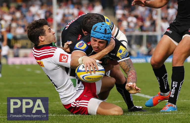ppauk's tweet photo. #Fromthearchive Day 37. Back to September 2014 as @ExeterChiefs beat @Harlequins 36 - 13. @Sladey_10 scoring his first @premrugby try. #uklockdown gives us the opportunity to delve into our archive. Each day we explore the images we may have forgotten. @nowellsy15 @Yenz_2 https://t.co/FAIc6AOx4D