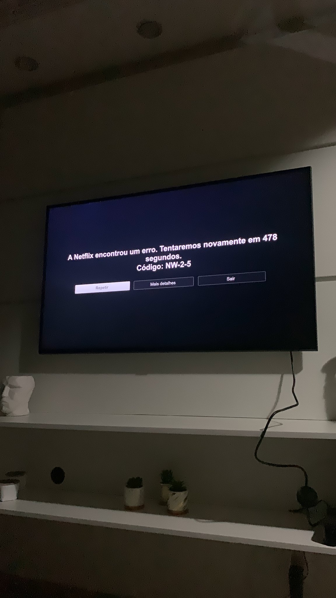 NETFLIX  Código de erro NW-2-5 