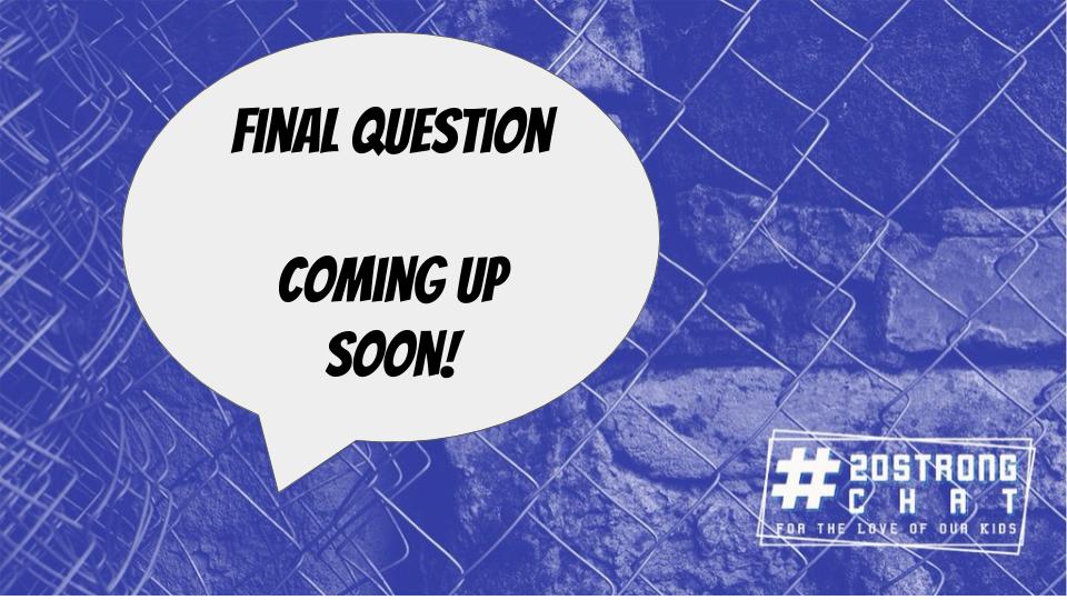 We're almost done! #20StrongChat