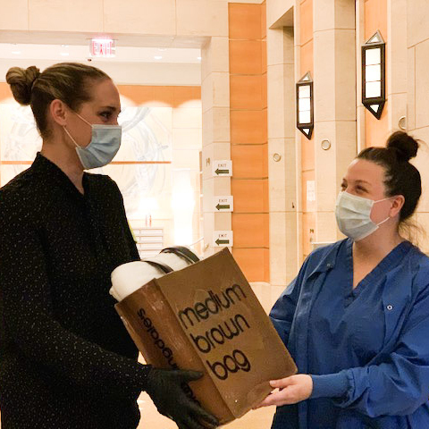 In honor of #NationalNursesDay, we're delivering 120 gift bags to brave nurses & doctors staying at @FSNewYork while they work tirelessly on the front lines against COVID-19. From the bottom of our hearts: we thank you, we clap for you, we pray for you 💙