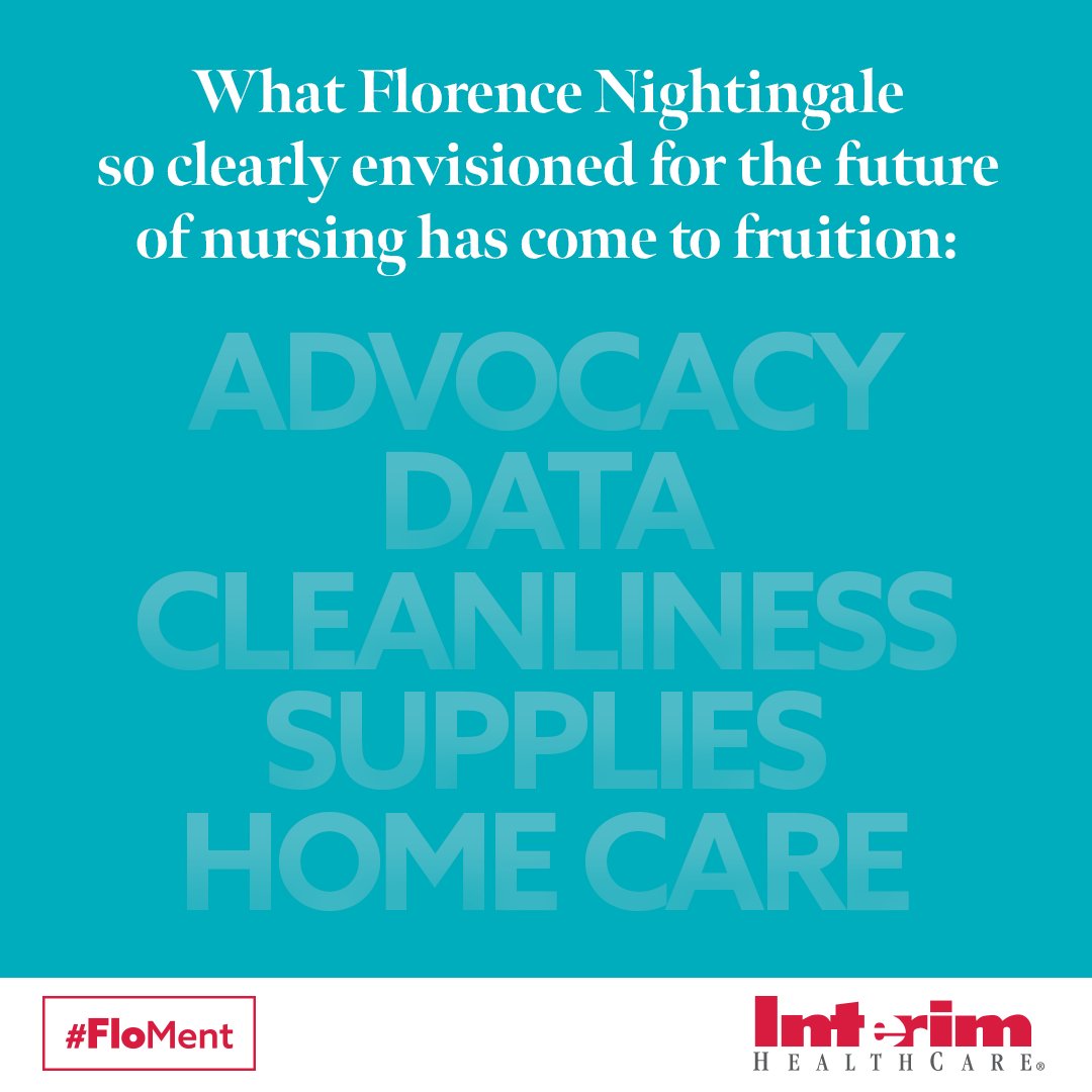 InterimHealth's tweet photo. As we reflect on the life of Florence Nightingale, we are moved by the reality that the past has in fact, predicted the present. #nationalnursesday #nursesweek #FloMent https://t.co/G2OyUrp4qn