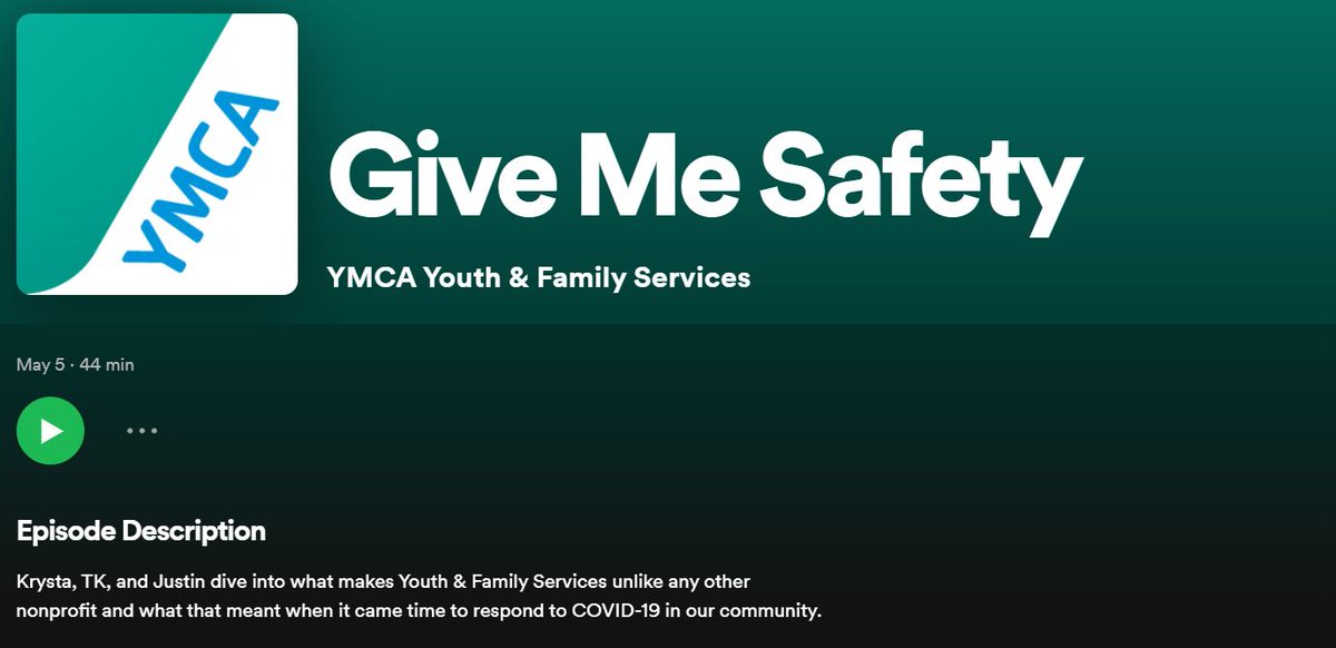 EsquivelKrysta's tweet photo. Exciting announcement - we have a podcast! We talk about what makes #ymcayfs unique from other #nonprofits and how we were able to maintain services during lockdown. Check it out wherever you get your podcasts! https://t.co/d5xkIx9KCO 🎉🎉 https://t.co/t2Sg8sB68W
