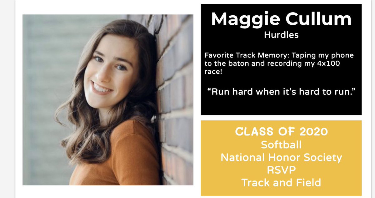bettTFXC's tweet photo. Maggie has an infectious sense of humor; she even taped her phone to the baton during a JV 4x1 making for an historic video! She has been a dependable member of our hurdle/100 meter crew for four years. Her work ethic will be missed. Good luck at Iowa! https://t.co/WASqfIuvRI
