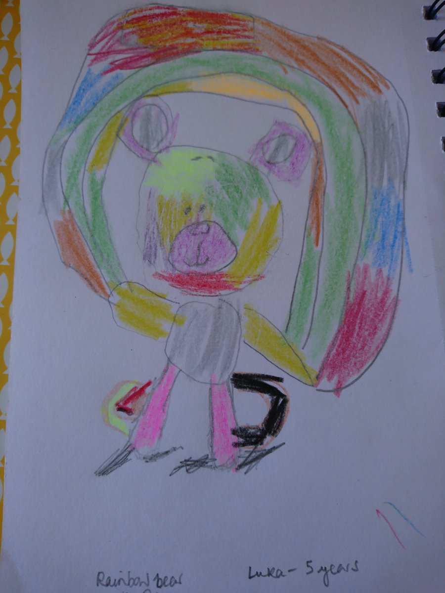 LLW05637845's tweet photo. #DesignYourSuperBear by Luka age 5, Rainbow bear, stay safe, thank you NHS https://t.co/9Kk8qbOhuA