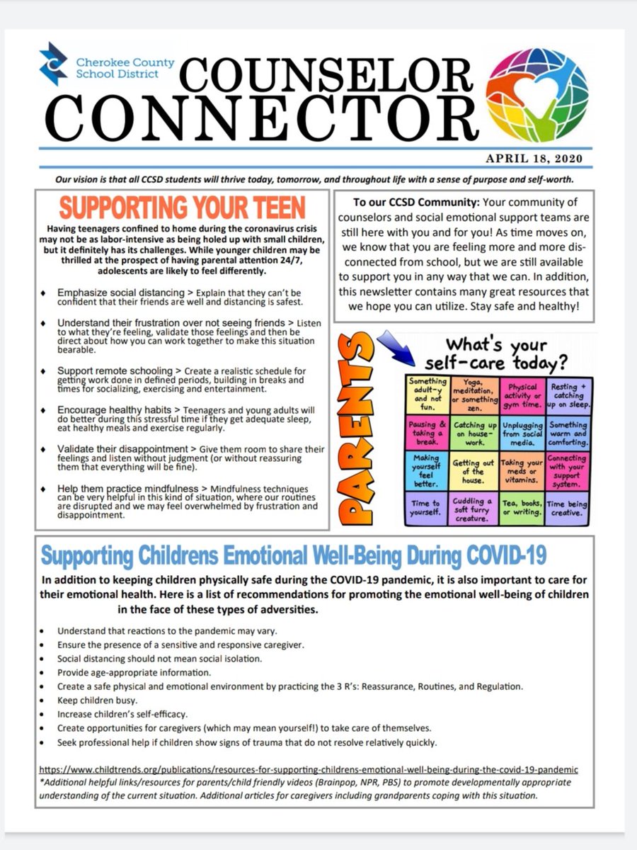 mcms_ptsa's tweet photo. 🤝 Our MCMS Counselors have been posting in Canvas under the "MCMS Counselors" page  support and encouragement activities. 

🗞CCSD Counselor Connector Newletter  
https://t.co/XRSc68bqZR

🧸Thank You Mill Creek Counselors:Mrs. Davis, Mrs. Vecsey &amp; Mr. Crane! https://t.co/SEweiEEywz