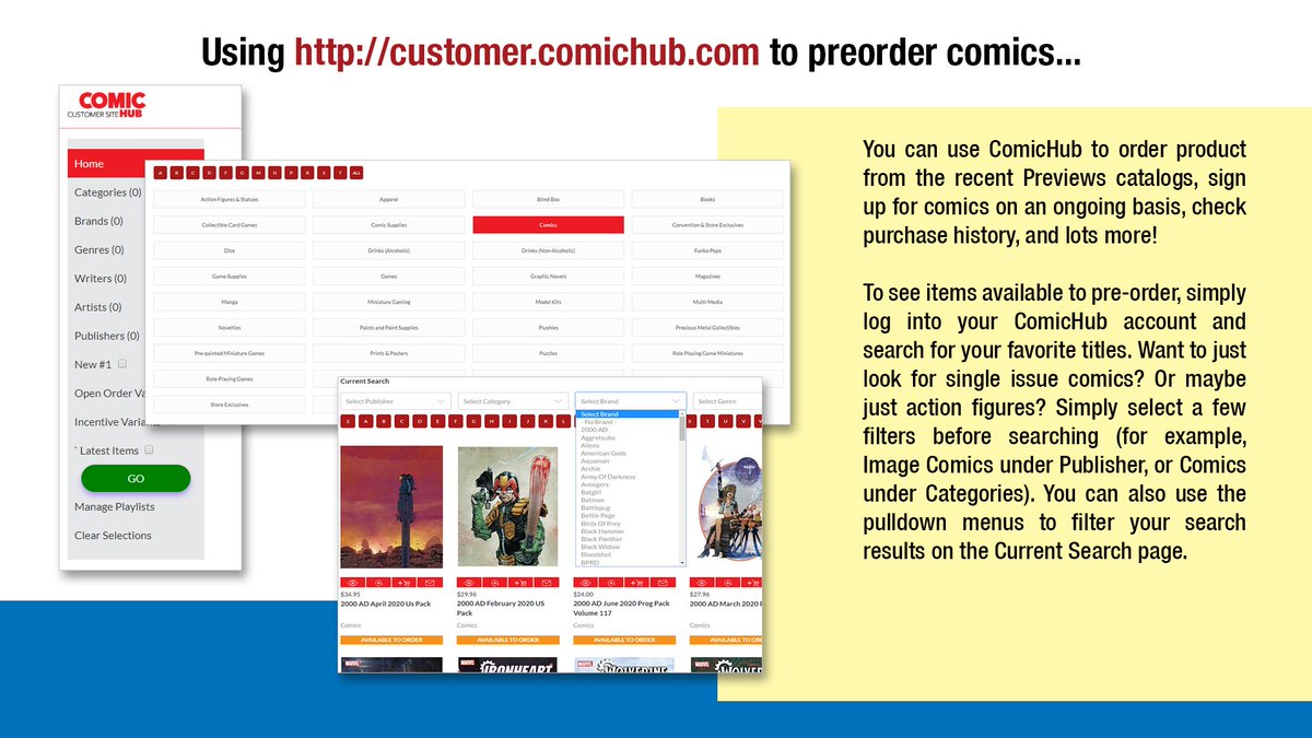 ComicHubPR's tweet photo. Never miss your favorite comic book! Make an account at https://t.co/PXTTzbBvbM and connect with your favorite ComicHub store to start pre-ordering. https://t.co/1NDAq2Mkr0