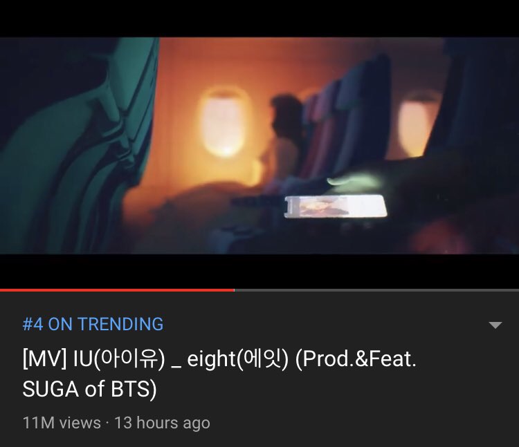 USBTSARMY's tweet photo. 'Eight' by IU (Prod. & Feat #SUGA) has surpassed 10 million views and is trending # 4 on YouTube! It is already well on its way to 20 million - let’s keep streaming! 🎉
🔗https://t.co/U9jmUsOeAo
#Eight10M #IUxSUGA #EightBy93Line #BTS
#방탄소년단 @BTS_twt https://t.co/xiD7ClVPQT